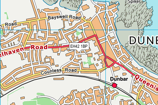 EH42 1BP map - OS VectorMap District (Ordnance Survey)