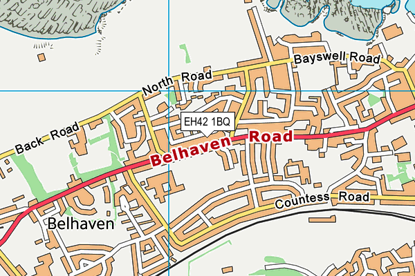 EH42 1BQ map - OS VectorMap District (Ordnance Survey)