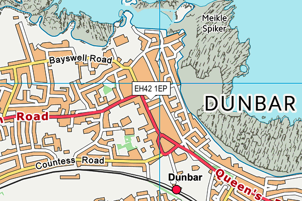 EH42 1EP map - OS VectorMap District (Ordnance Survey)