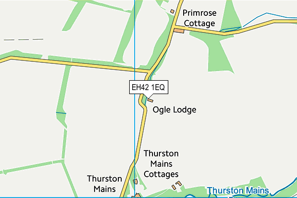 EH42 1EQ map - OS VectorMap District (Ordnance Survey)