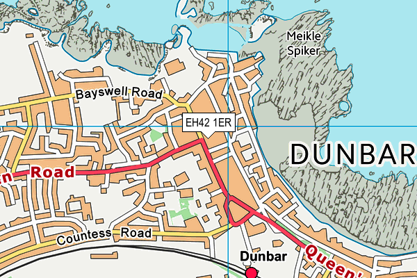 EH42 1ER map - OS VectorMap District (Ordnance Survey)