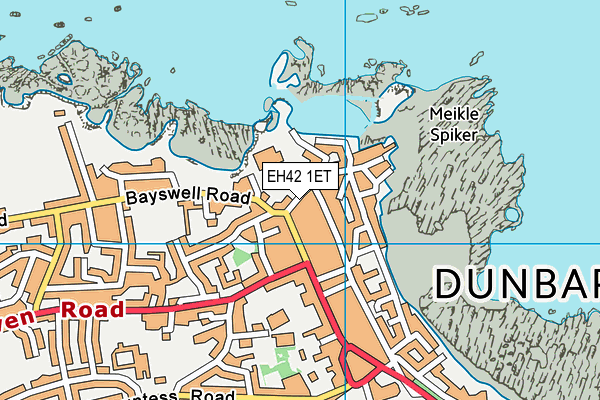 EH42 1ET map - OS VectorMap District (Ordnance Survey)