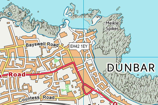 EH42 1EY map - OS VectorMap District (Ordnance Survey)