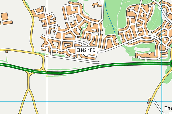 EH42 1FD map - OS VectorMap District (Ordnance Survey)