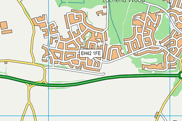 EH42 1FE map - OS VectorMap District (Ordnance Survey)