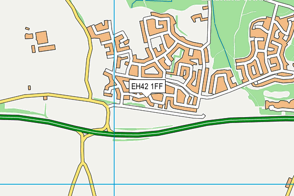 EH42 1FF map - OS VectorMap District (Ordnance Survey)