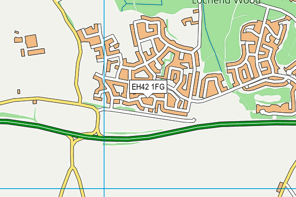 EH42 1FG map - OS VectorMap District (Ordnance Survey)