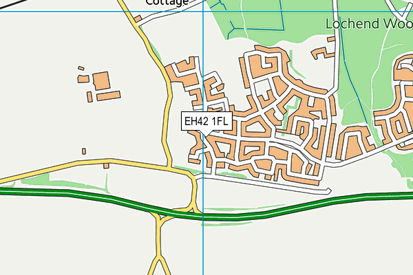 EH42 1FL map - OS VectorMap District (Ordnance Survey)