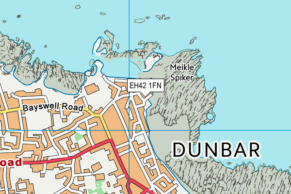 EH42 1FN map - OS VectorMap District (Ordnance Survey)