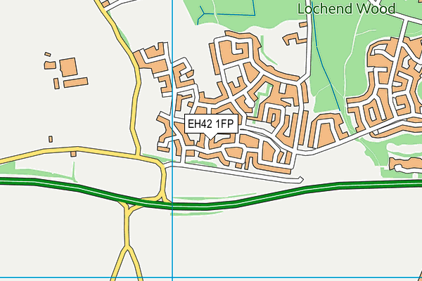 EH42 1FP map - OS VectorMap District (Ordnance Survey)