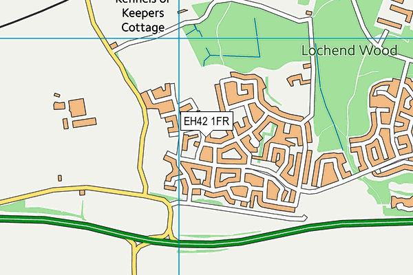 EH42 1FR map - OS VectorMap District (Ordnance Survey)