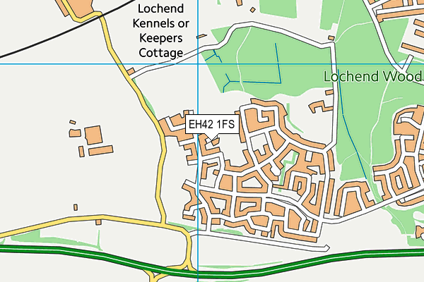 EH42 1FS map - OS VectorMap District (Ordnance Survey)