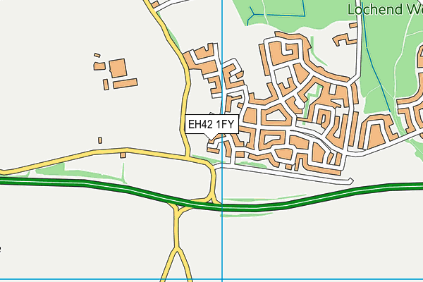 EH42 1FY map - OS VectorMap District (Ordnance Survey)