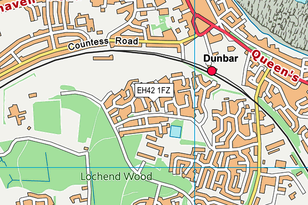 EH42 1FZ map - OS VectorMap District (Ordnance Survey)