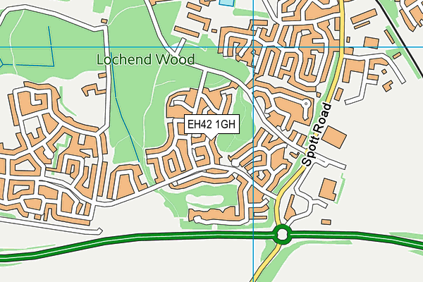 EH42 1GH map - OS VectorMap District (Ordnance Survey)