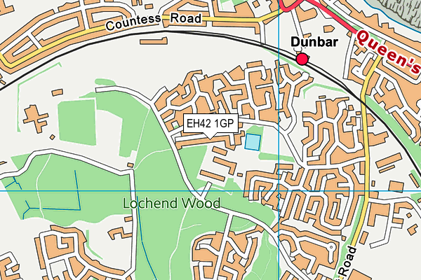 EH42 1GP map - OS VectorMap District (Ordnance Survey)