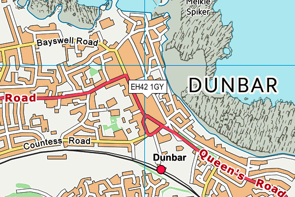 EH42 1GY map - OS VectorMap District (Ordnance Survey)