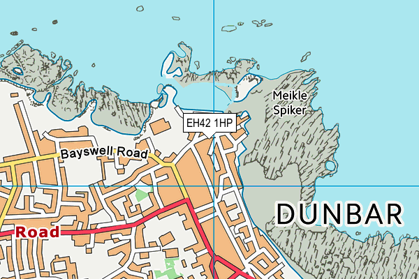 EH42 1HP map - OS VectorMap District (Ordnance Survey)