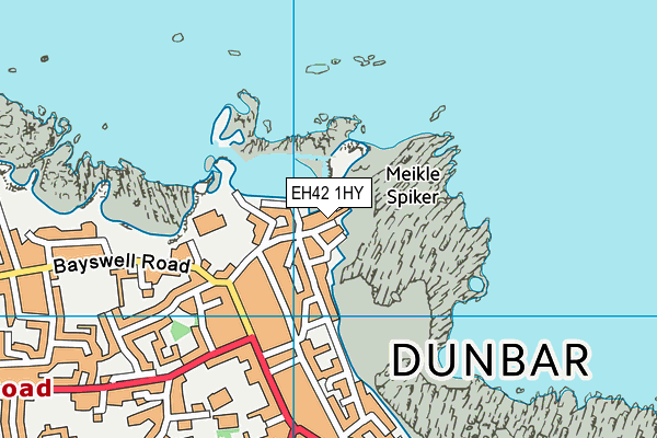 EH42 1HY map - OS VectorMap District (Ordnance Survey)