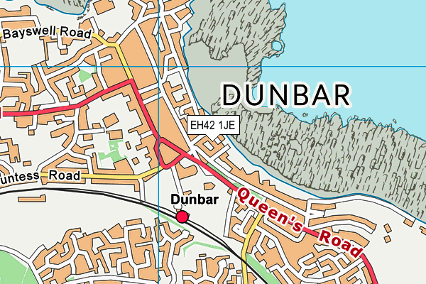 EH42 1JE map - OS VectorMap District (Ordnance Survey)