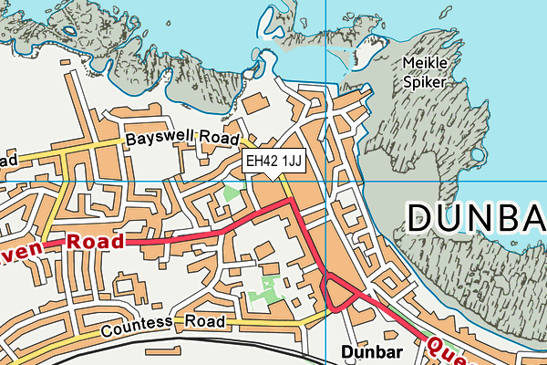 EH42 1JJ map - OS VectorMap District (Ordnance Survey)