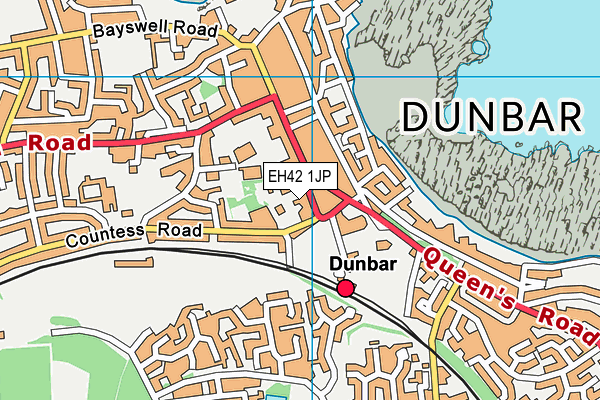 EH42 1JP map - OS VectorMap District (Ordnance Survey)