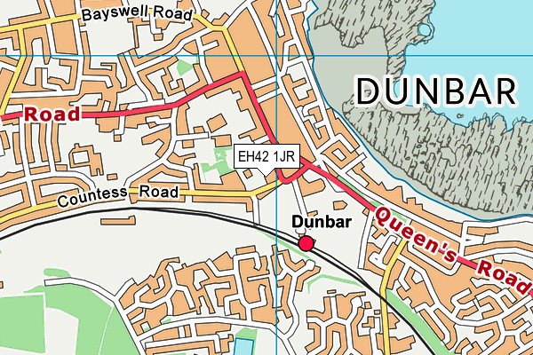 EH42 1JR map - OS VectorMap District (Ordnance Survey)