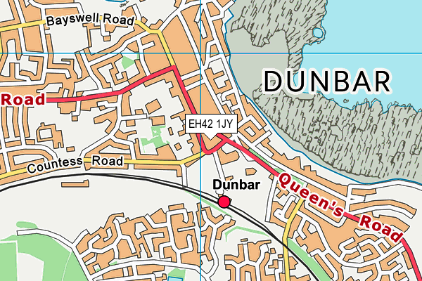 EH42 1JY map - OS VectorMap District (Ordnance Survey)