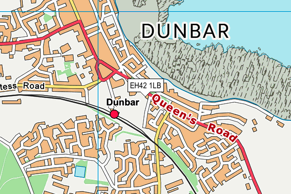 EH42 1LB map - OS VectorMap District (Ordnance Survey)