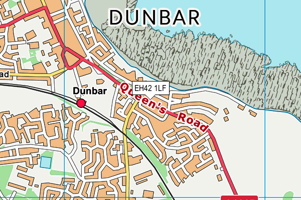 EH42 1LF map - OS VectorMap District (Ordnance Survey)