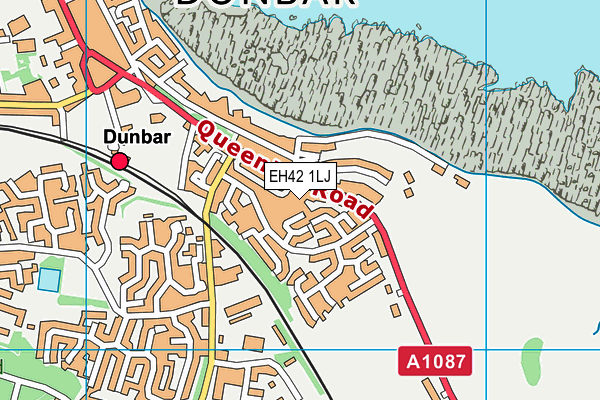 EH42 1LJ map - OS VectorMap District (Ordnance Survey)