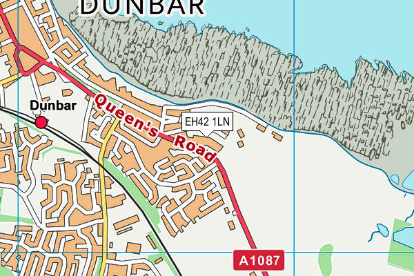 EH42 1LN map - OS VectorMap District (Ordnance Survey)