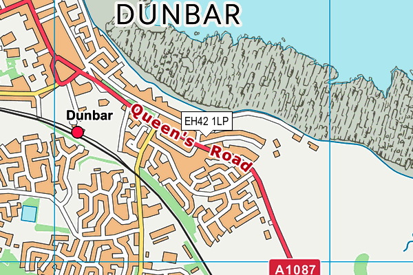 EH42 1LP map - OS VectorMap District (Ordnance Survey)