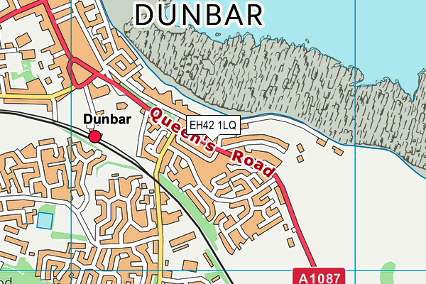 EH42 1LQ map - OS VectorMap District (Ordnance Survey)