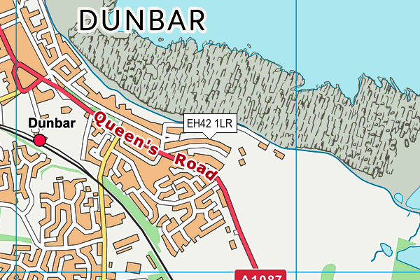 EH42 1LR map - OS VectorMap District (Ordnance Survey)