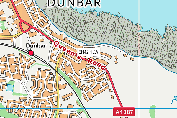 EH42 1LW map - OS VectorMap District (Ordnance Survey)