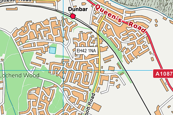 EH42 1NA map - OS VectorMap District (Ordnance Survey)