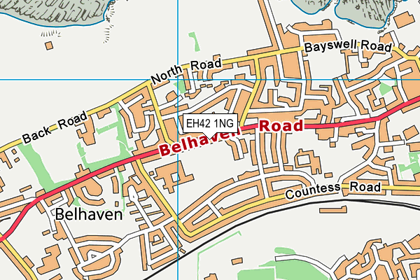 EH42 1NG map - OS VectorMap District (Ordnance Survey)