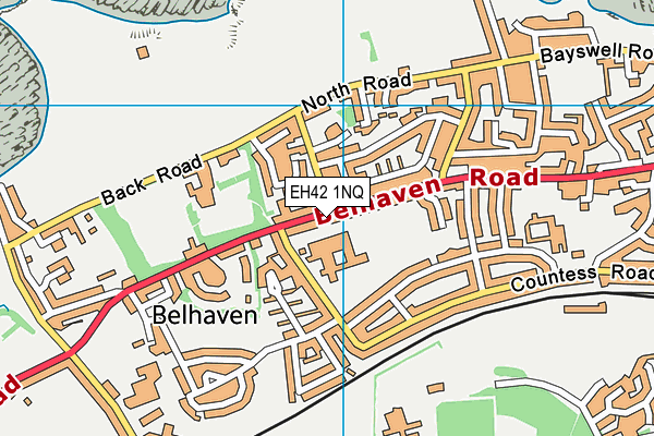 EH42 1NQ map - OS VectorMap District (Ordnance Survey)