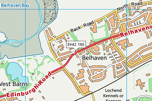 EH42 1NS map - OS VectorMap District (Ordnance Survey)