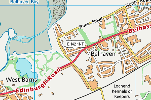 EH42 1NT map - OS VectorMap District (Ordnance Survey)
