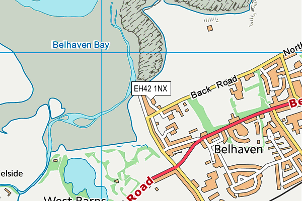 EH42 1NX map - OS VectorMap District (Ordnance Survey)
