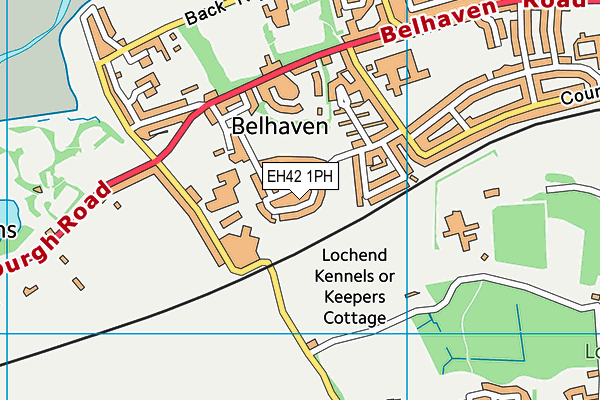 EH42 1PH map - OS VectorMap District (Ordnance Survey)