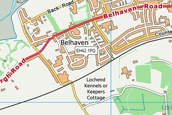 EH42 1PQ map - OS VectorMap District (Ordnance Survey)