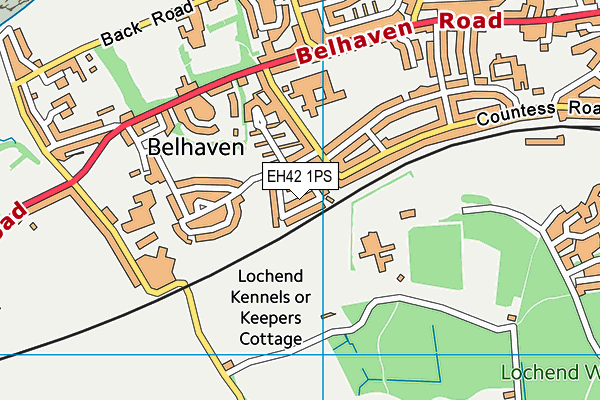 EH42 1PS map - OS VectorMap District (Ordnance Survey)