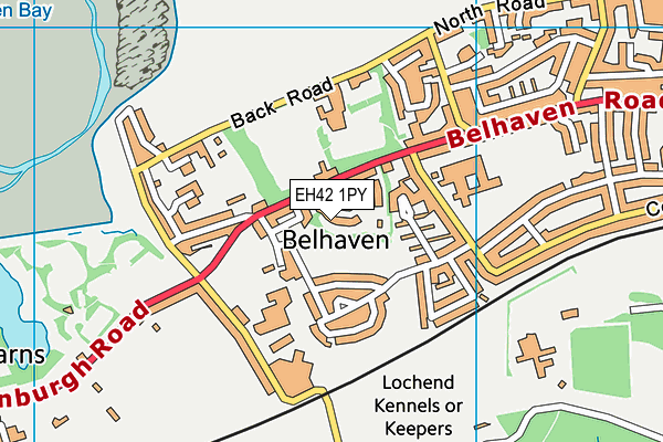 EH42 1PY map - OS VectorMap District (Ordnance Survey)