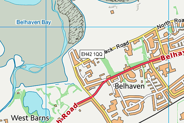 EH42 1QQ map - OS VectorMap District (Ordnance Survey)