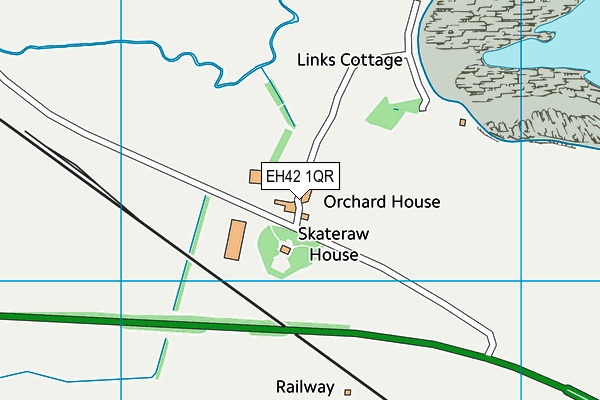 EH42 1QR map - OS VectorMap District (Ordnance Survey)