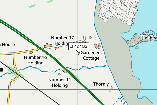 EH42 1QS map - OS VectorMap District (Ordnance Survey)