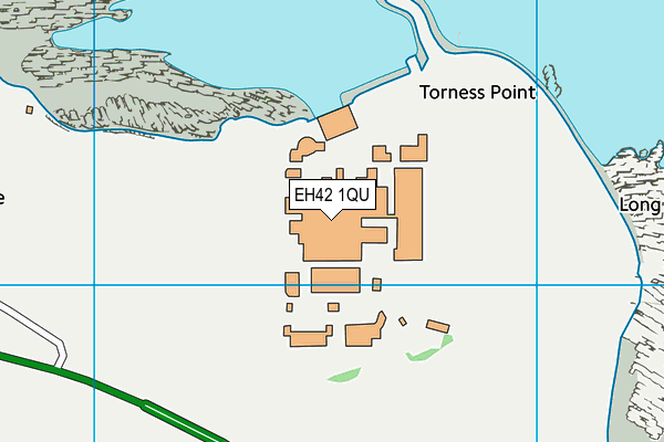 EH42 1QU map - OS VectorMap District (Ordnance Survey)